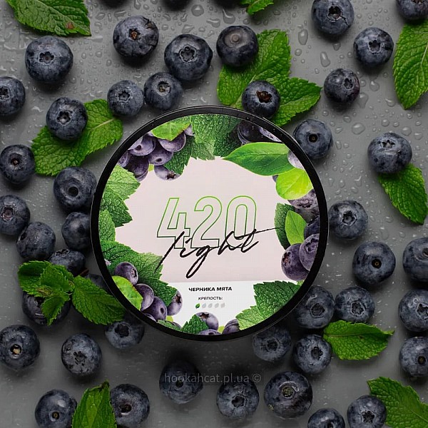 Табак для кальяна 420 Light Blueberry Mint