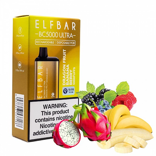 Elf Bar Dragon Fruit Banana Berry купить по выгодной цене Hookah Cat