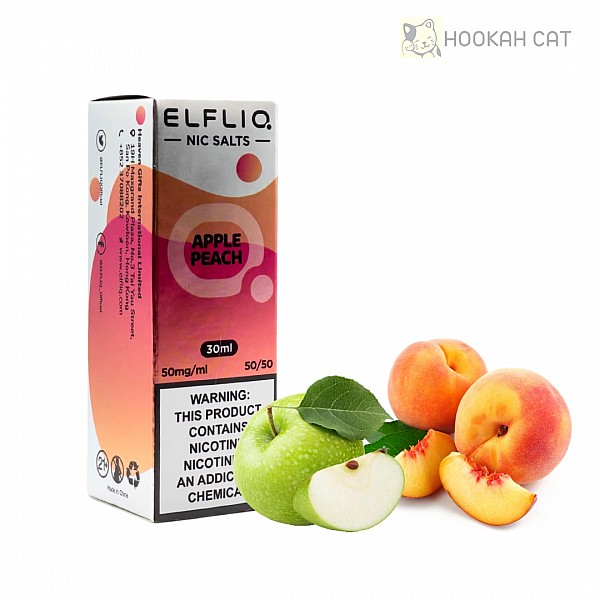 Жидкость ELFLIQ Apple Peach (Яблоко Персик) | Оригинал | 30ml | 50mg Жидкость ELFLIQ Apple Peach (Яблоко Персик) | Оригинал | 30ml | 50mg