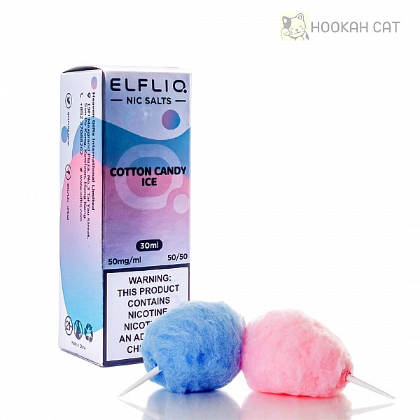 Рідина ELFLIQ Cotton Candy Ice 30мл - Жижа ельфік від Elf Bar