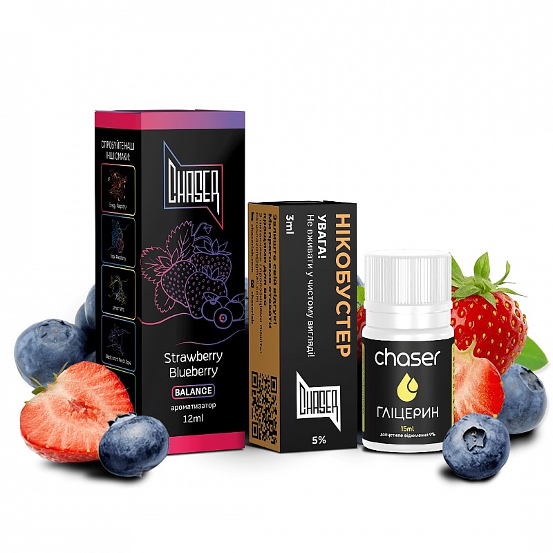 Набор Chaser Black Strawberry Blueberry 