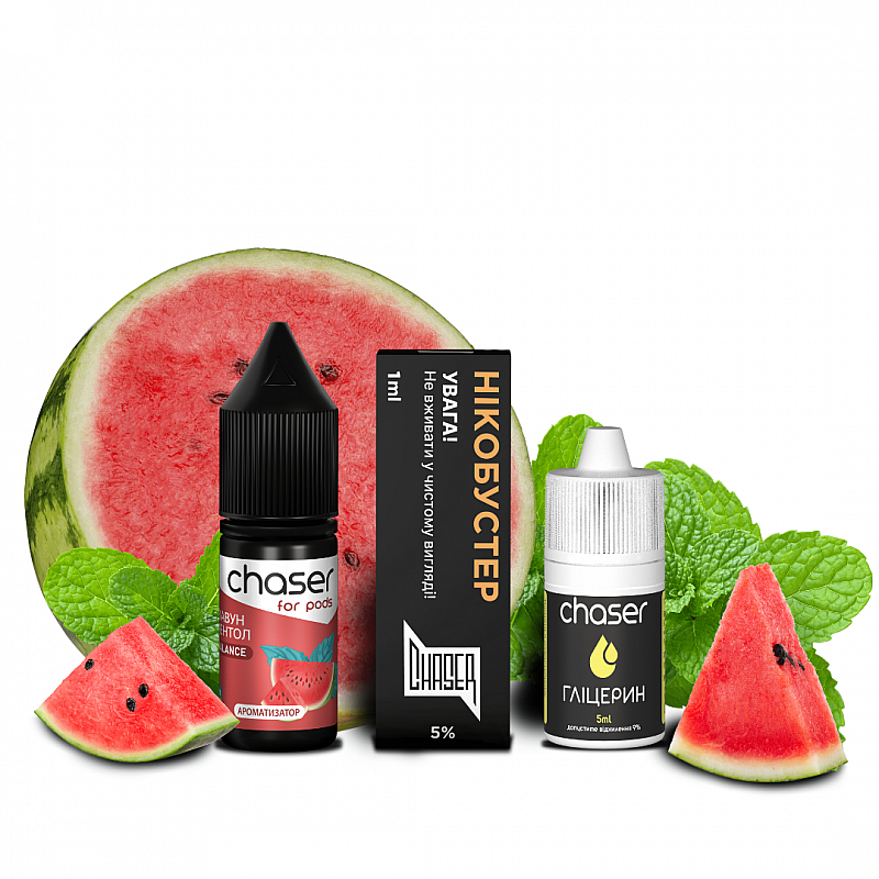 Набор Chaser Watermelon Menthol 50 мг 10 мл